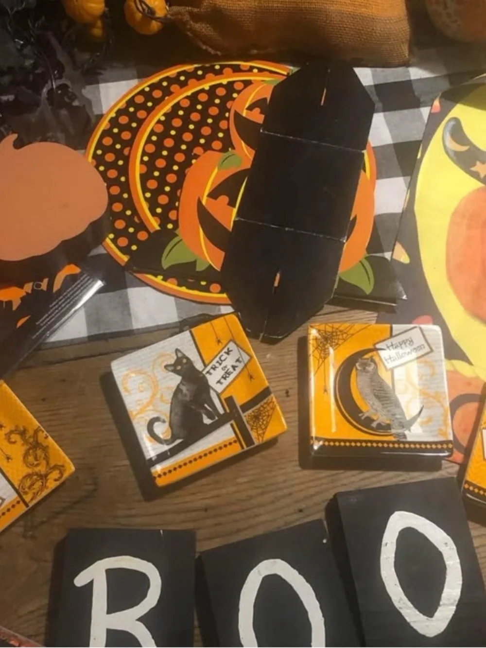 Halloween Party Décor Set - Orange and Black